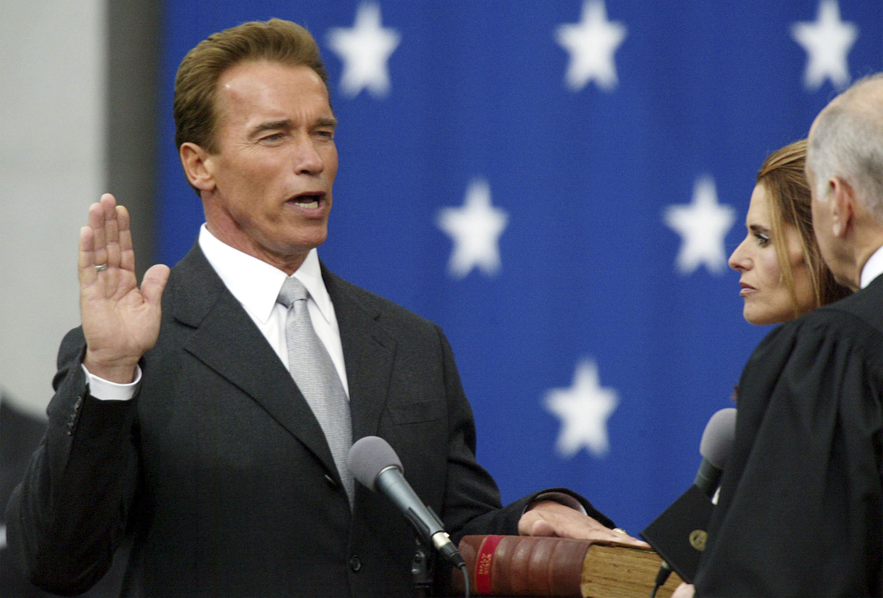 Arnold Schwarzenegger, Maria Shriver, Ronald George